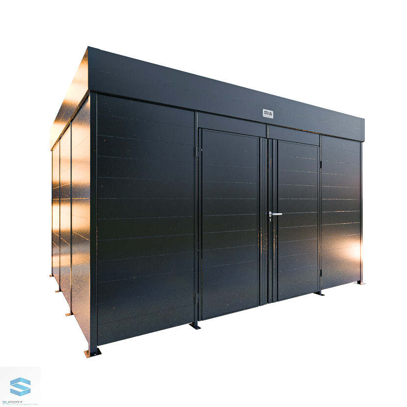 Abfall-Müllcontainer-Optimal C - RAL 7016