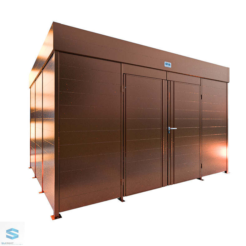 Abfall-Müllcontainer-Optimal C - RAL 8004