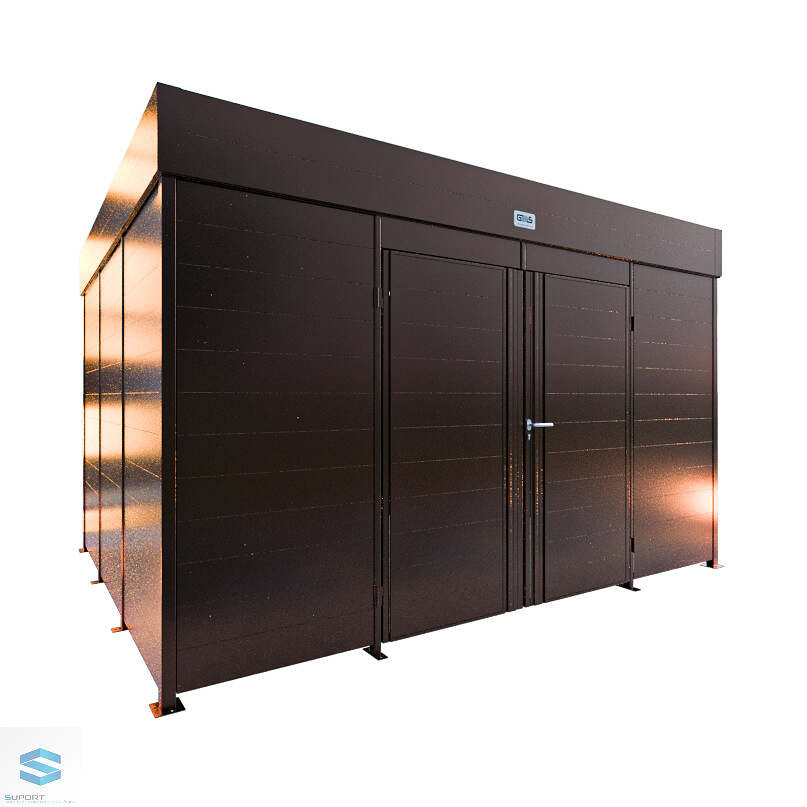 Abfall-Müllcontainer-Optimal C - RAL 8017